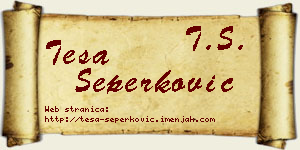 Teša Šeperković vizit kartica